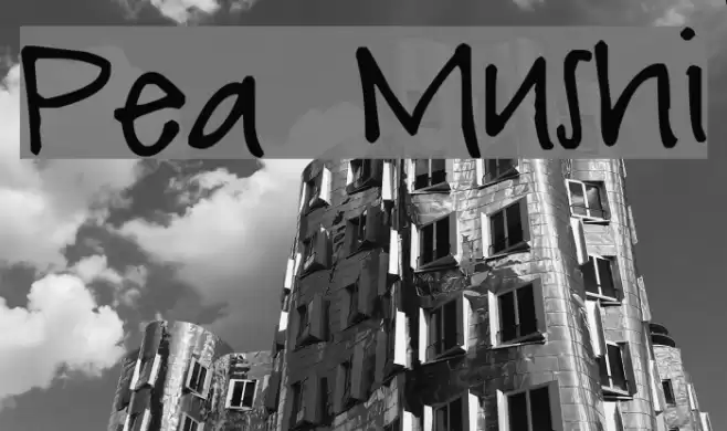 Pea Mushi Font examples