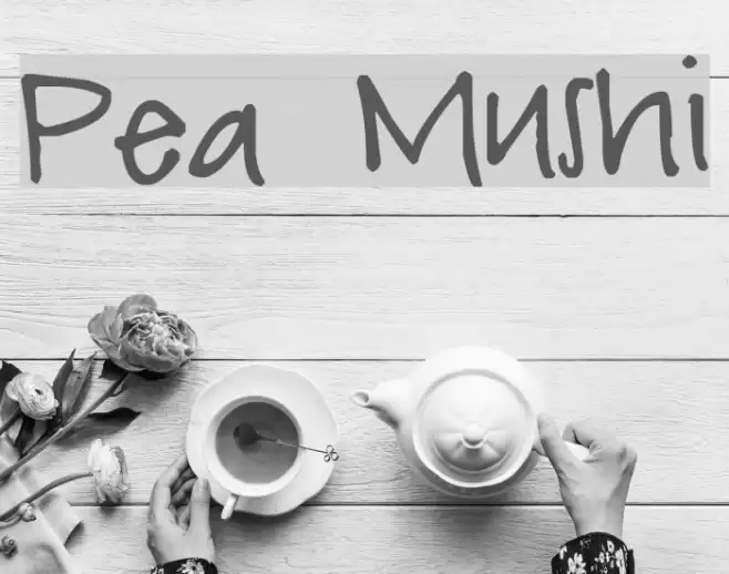 Pea Mushi Font examples