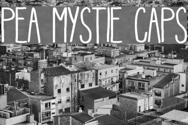 Pea Mystie Caps Font examples