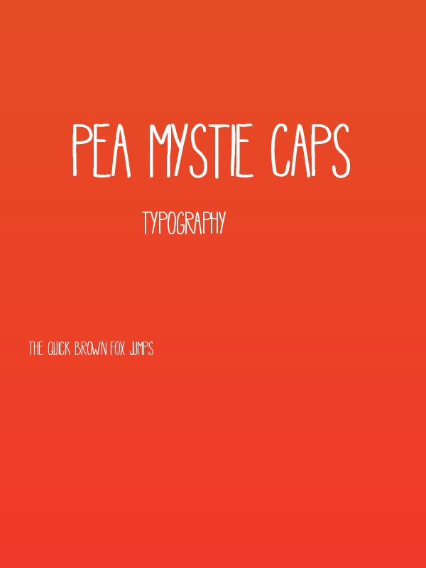 Pea Mystie Caps Poster