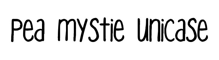 Pea Mystie Unicase  Скачать бесплатные шрифты