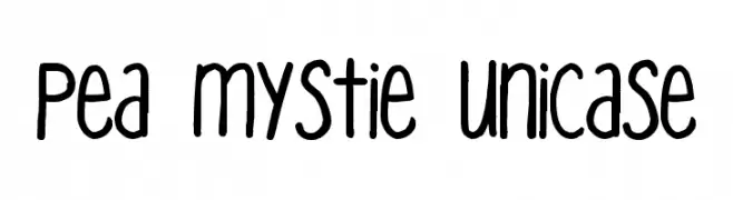 Pea Mystie Unicase  Frei Schriftart Herunterladen