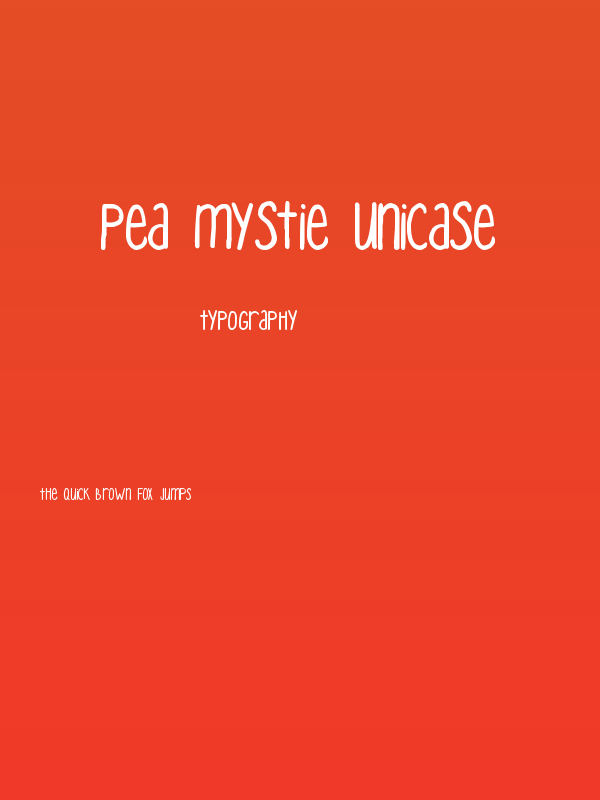 Pea Mystie Unicase Poster