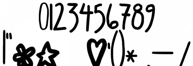 Pea Mystie Font OTHER CHARS