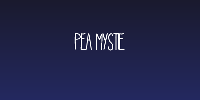 Pea Mystie Social Header