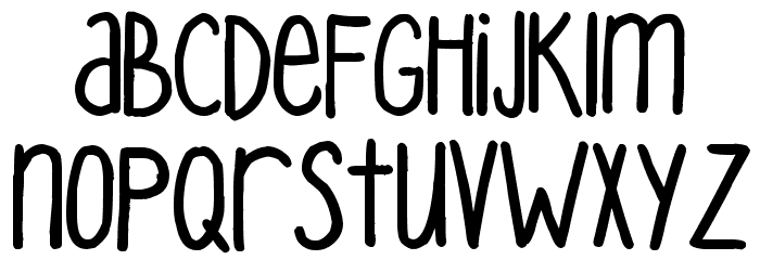 Pea Mystie Font LOWERCASE