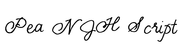 Pea NJH Script Font