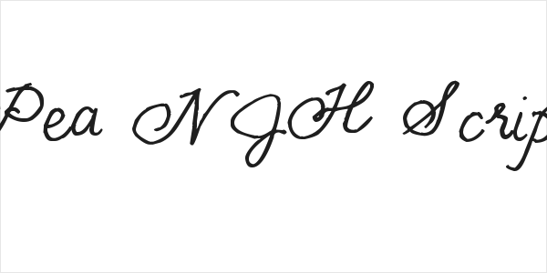 Pea NJH Script Logo