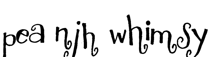 Pea NJH Whimsy  baixar fontes gratis