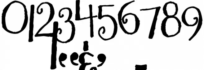 Pea NJH Whimsy Font OTHER CHARS