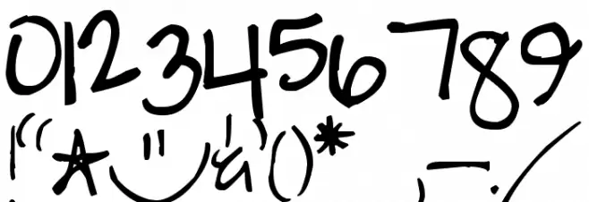 Pea NaeNae Font OTHER CHARS