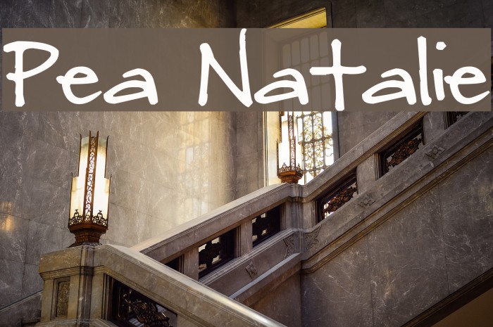 Pea Natalie Font examples