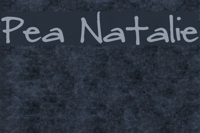 Pea Natalie Font examples
