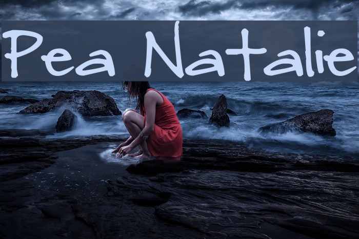 Pea Natalie Font examples