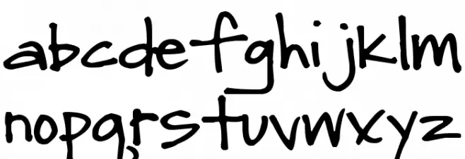 Pea Natalie خط أحرف صغيرة