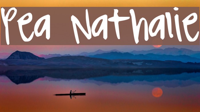 Pea Nathalie Font examples