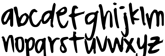 Pea Nathalie Font LOWERCASE