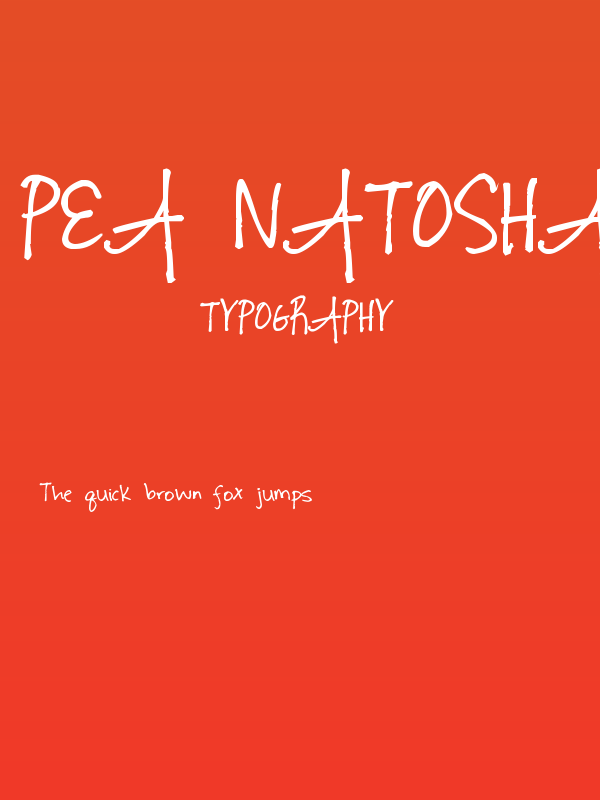 Pea Natosha Poster