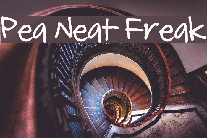 Pea Neat Freak Font examples