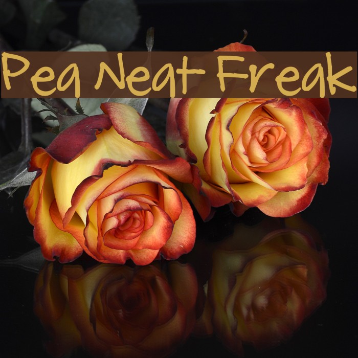 Pea Neat Freak Font examples