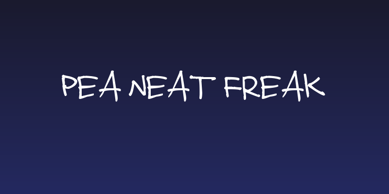 Pea Neat Freak Social Header