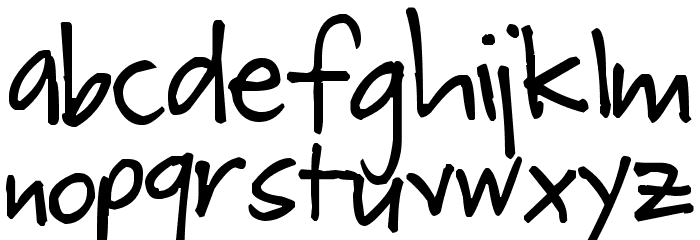 Pea Neat Freak Font LOWERCASE
