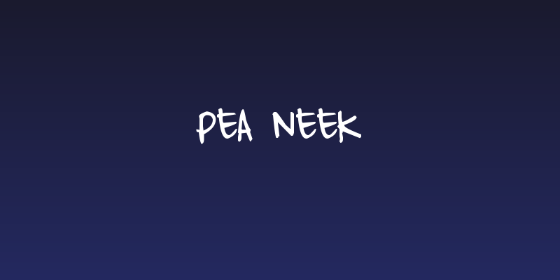 Pea Neek Social Header