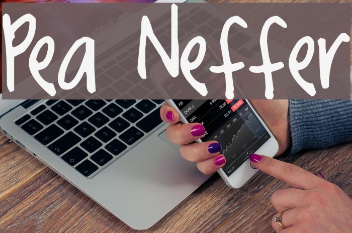 Pea Neffer Font examples