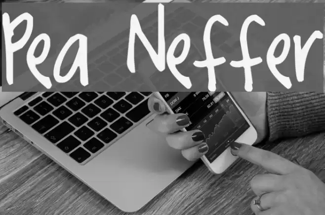 Pea Neffer フォント examples