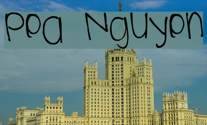 Pea Nguyen Font examples