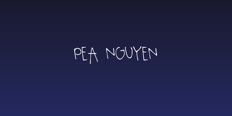 Pea Nguyen Social Header