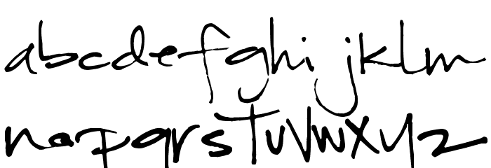 Pea Nic Script Font LOWERCASE
