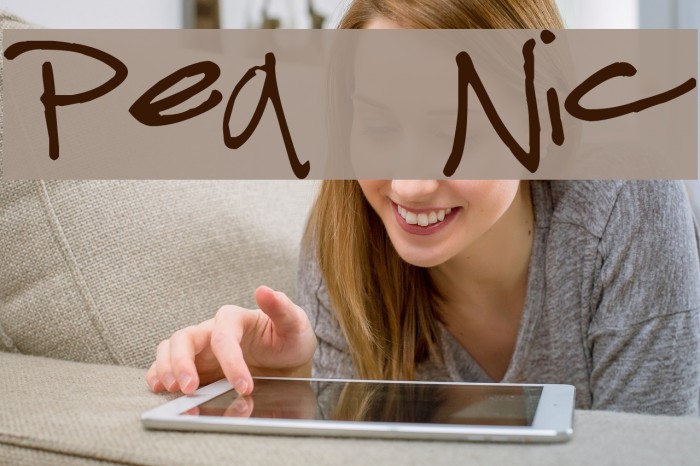 Pea Nic Font examples