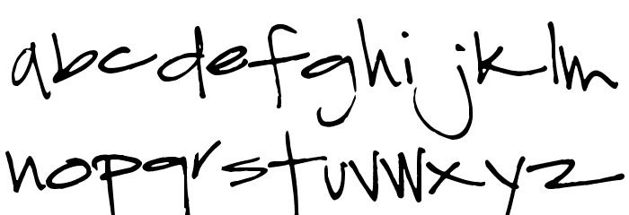 Pea Nic Font LOWERCASE