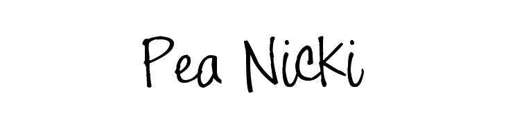 Pea Nicki Font