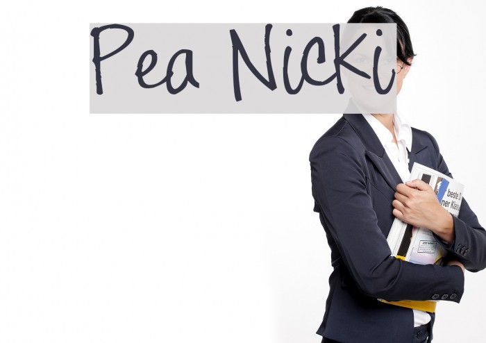 Pea Nicki Font examples