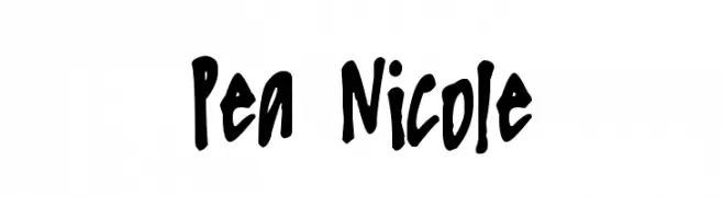 Pea Nicole  font caratteri gratis