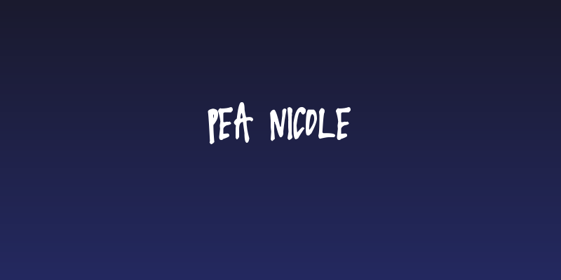 Pea Nicole Social Header