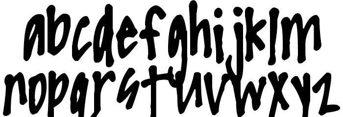 Pea Nicole Font LOWERCASE
