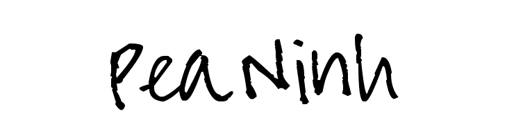 Pea Ninh Font