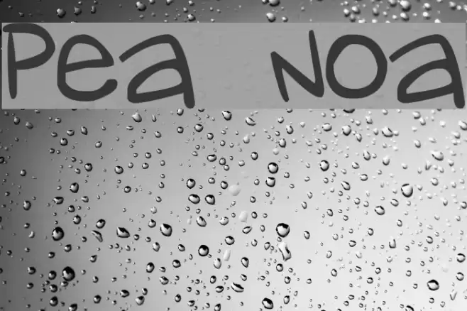 Pea Noa Font examples