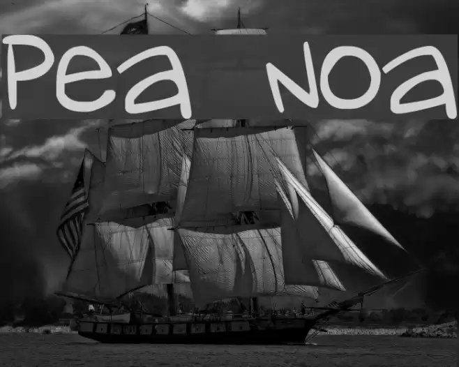 Pea Noa Font examples