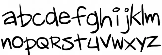 Pea Noa Font LOWERCASE