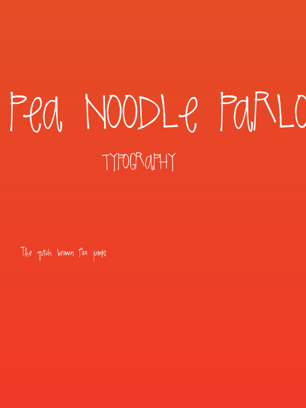 Pea Noodle Parlor Poster