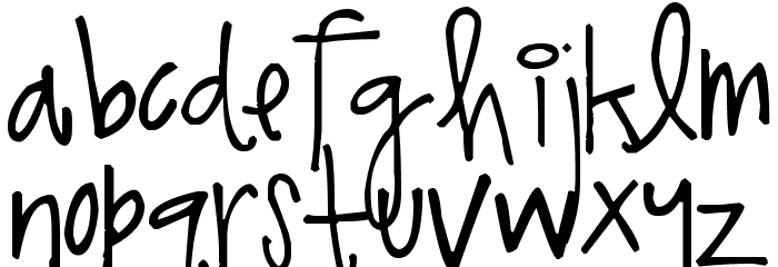 Pea Noodle Parlor Font LOWERCASE