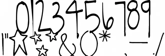 Pea Noodle's Girlfriends Font OTHER CHARS