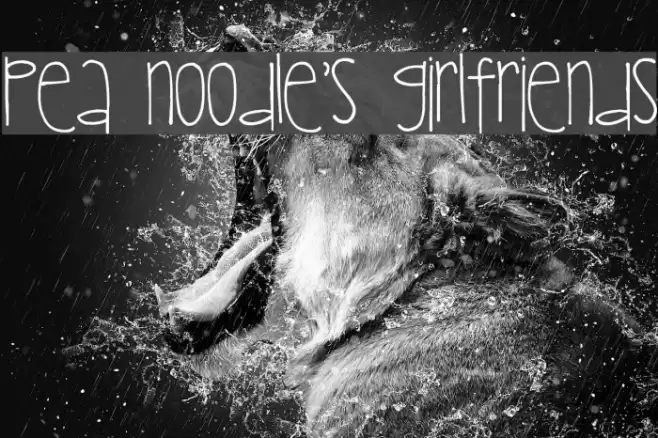 Pea Noodle's Girlfriends Font examples
