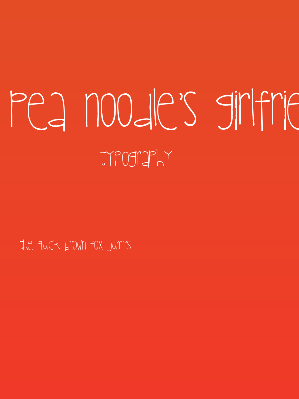 Pea Noodle's Girlfriends Poster