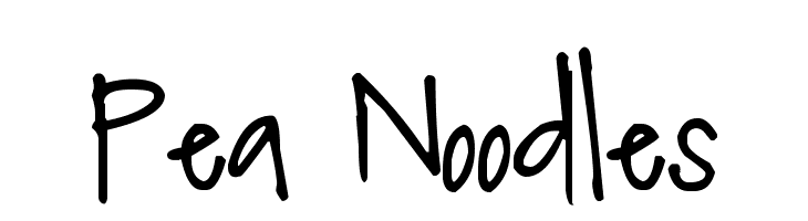Pea Noodles Font