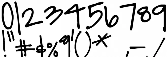 Pea Noodles Font OTHER CHARS